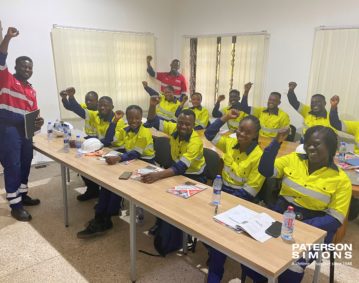 PATERSON SIMONS GROUP CONDUCTS TRAINING FOR NEWMONT AHAFO NORTH COMMUNITY MEMBERS, AT OUR TAKORADI TRAINING CENTRE