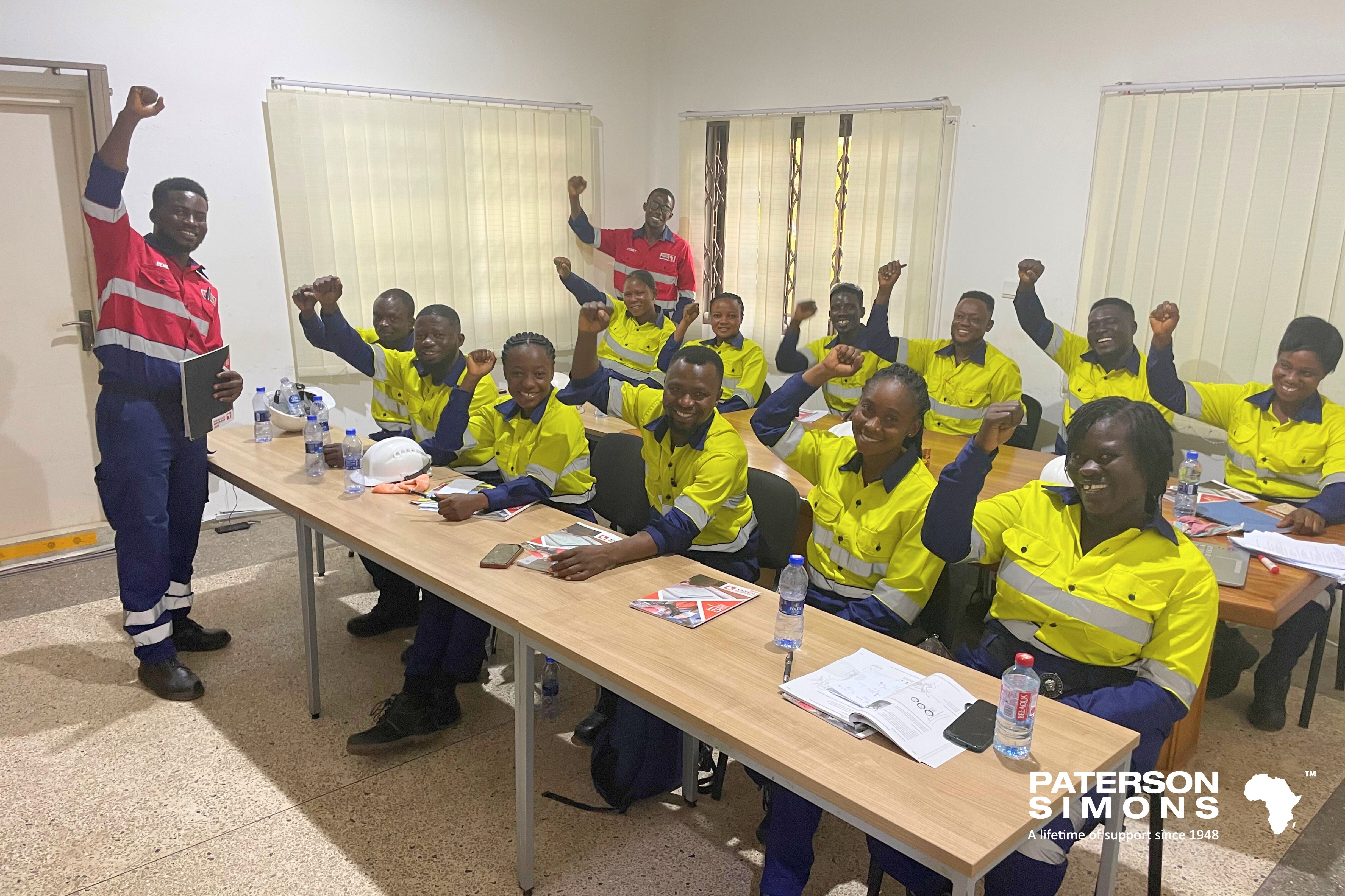 PATERSON SIMONS GROUP CONDUCTS TRAINING FOR NEWMONT AHAFO NORTH COMMUNITY MEMBERS, AT OUR TAKORADI TRAINING CENTRE