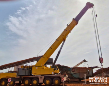 PATERSON SIMONS SUCCESSFUL BESPOKE TRAINING FOR A MINING CUSTOMER WHO RECEIVED THEIR FIRST MODERN PINNED BOOM ALL TERRAIN CRANE – THE GROVE GMK6300-1!