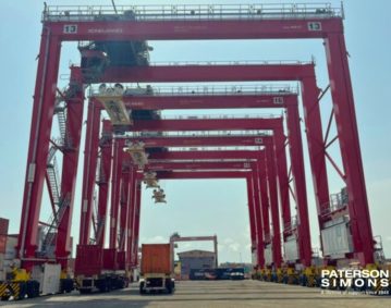 PATERSON SIMONS SUCCESSFULL TRAINING, COMMISSIONING, AND OFFLOADING OF FOUR NEW KONECRANES 16WA RTGS AT BENIN TERMINAL S.A. – COTONOU