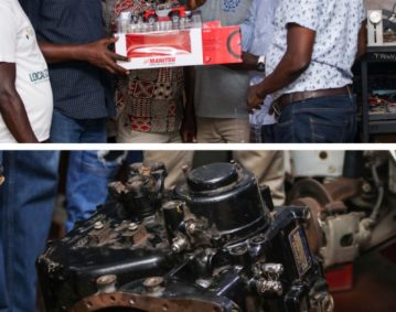 Paterson Simons along with our subsidiary Pasico Ghana have donated a transmission from a Manitou telehandler to the Auto Mechanical Workshop at Takoradi Technical University (TTU)