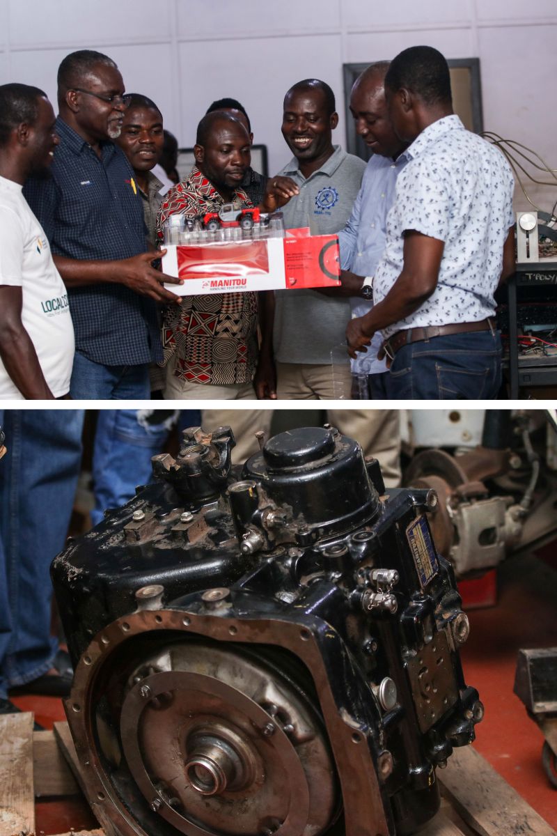 Paterson Simons along with our subsidiary Pasico Ghana have donated a transmission from a Manitou telehandler to the Auto Mechanical Workshop at Takoradi Technical University (TTU)