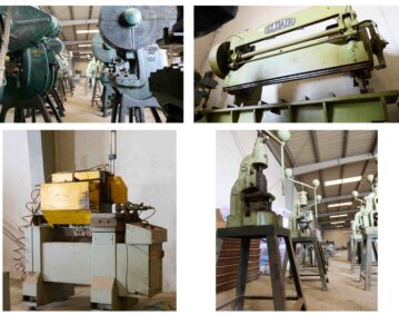 FOR SALE Complete Naco louvre window production machines Complete Pasiguard security grilles production machines